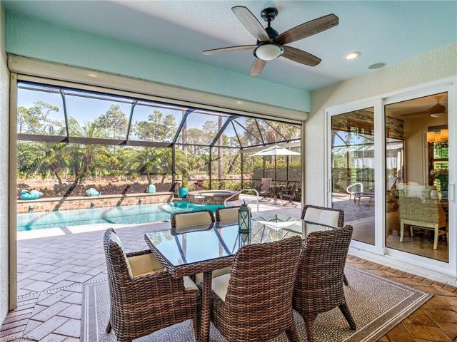 The lanai has a remote security Screen useful for children and pets. There is also a remote Accordion Roll Down Hurricane Shutter as well as Privacy Curtains