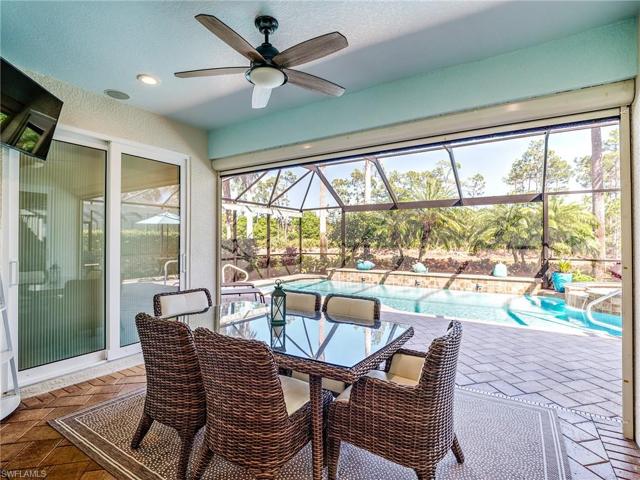 Stepping out to the extended designer paver lanai offers lots of options to relax and soak up some SWFL sun!