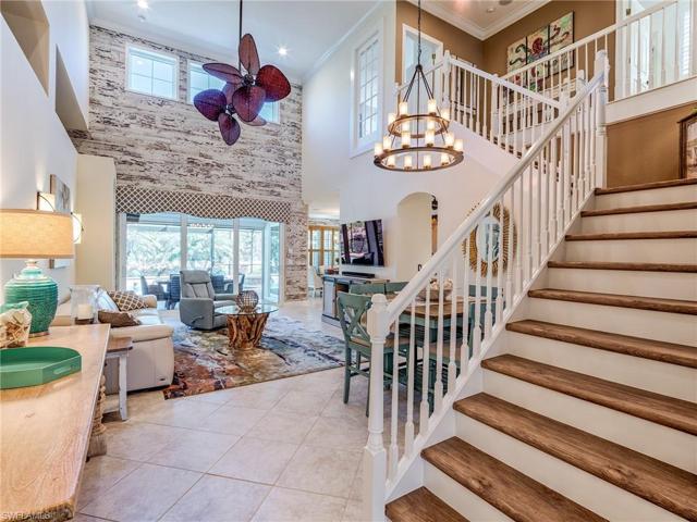 Upon entering you will be captured by the elegance and the view to the pool and spa!