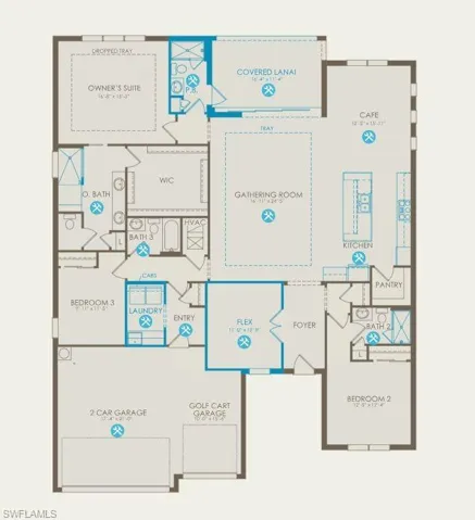 Floorplan with selected options