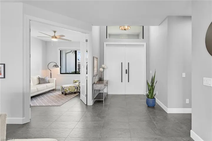 Foyer and den