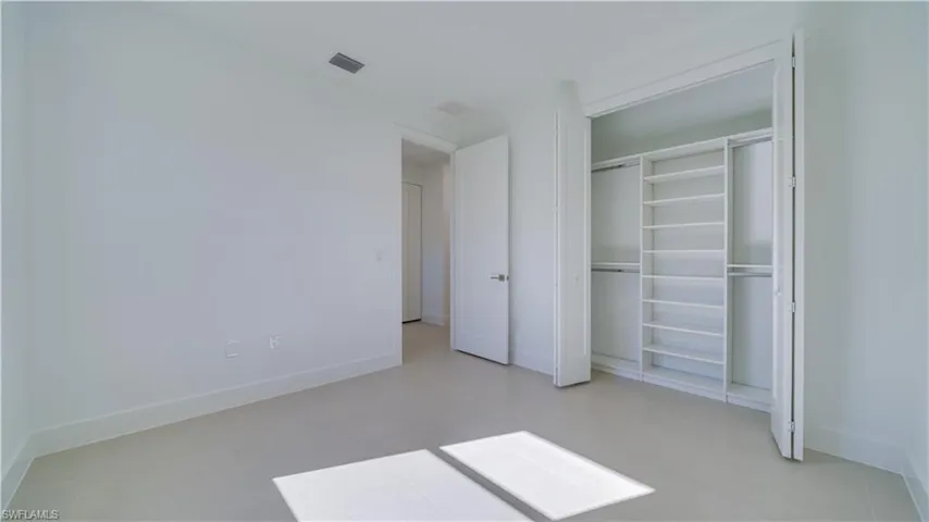 Guest bedroom with closet system