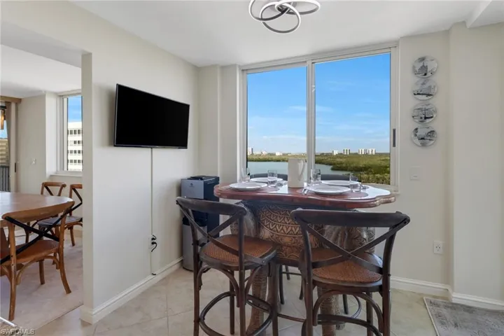 Canal view from kitchen and breakfast nook.