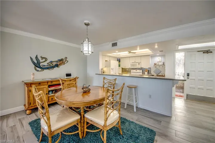 Dining Area is open to the kitchen and living room