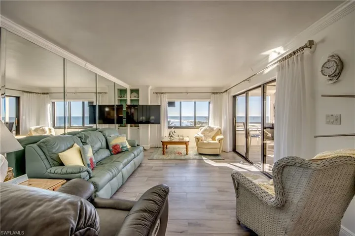 Living Room with extended views of the water