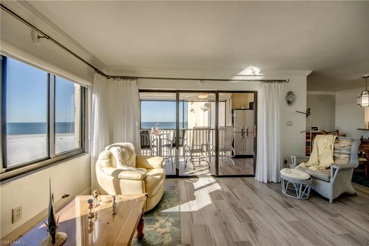 Living Room with extended views of the water