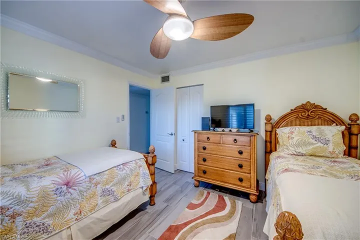 Guest Bedroom with walk in closet