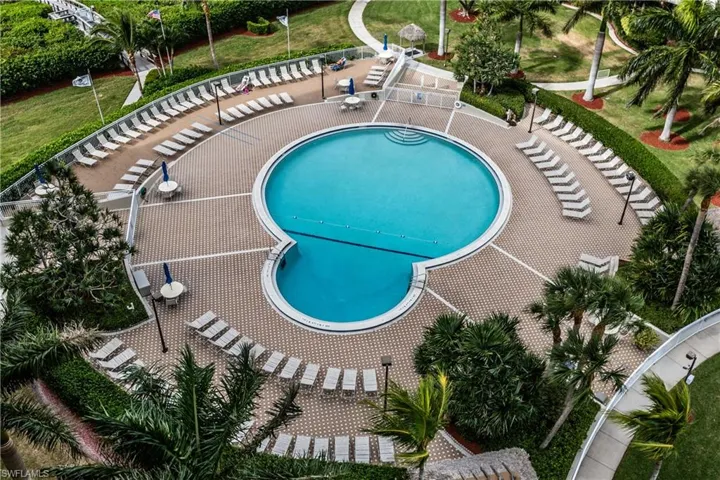 View of pool
