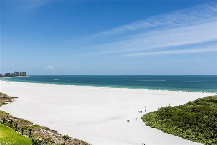 Water view with a beach view