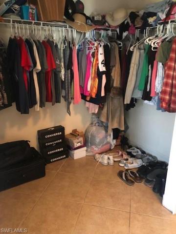 Master walk-in closet.