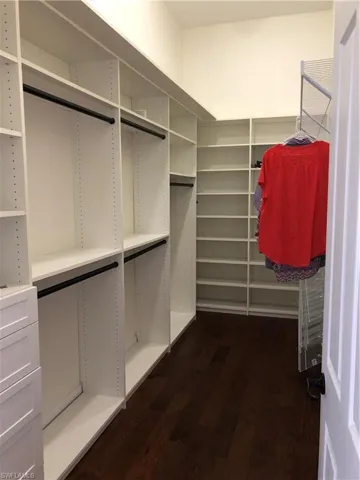 Master walk-in closet
