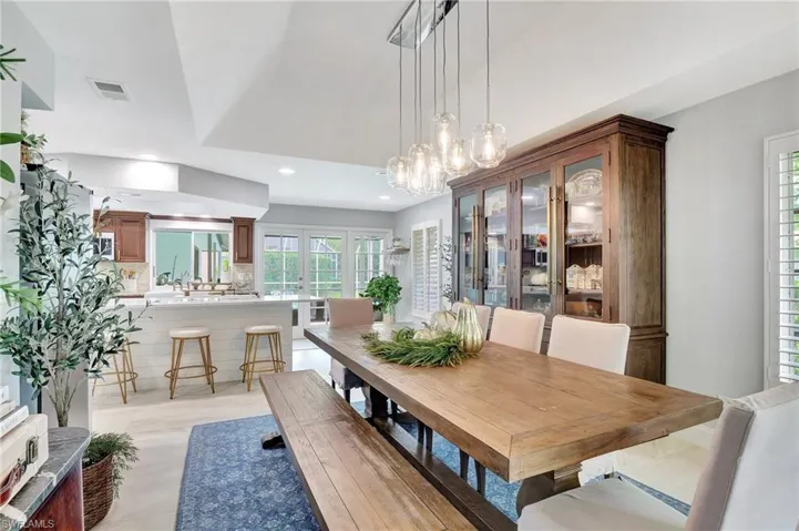 View of dining room