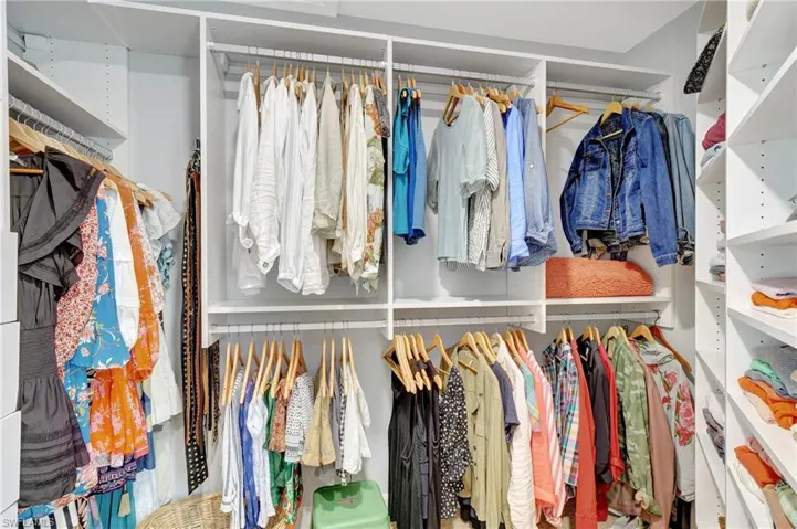 View of spacious closet
