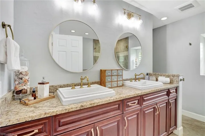 Bathroom featuring vanity