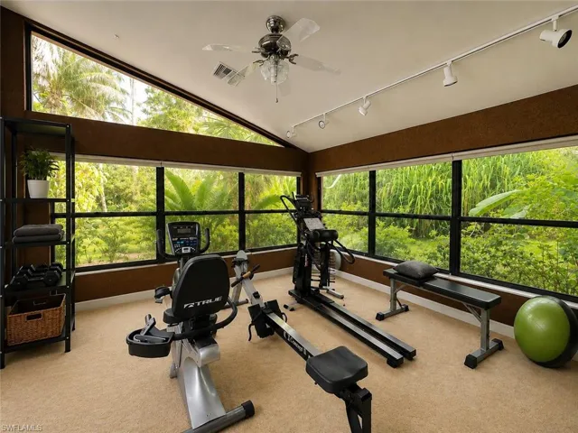 Digitally enhanced, Exercise room, off of the primary bedroom.