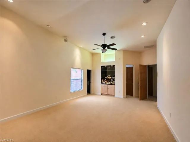 Digitally enhanced, Primary bedroom.