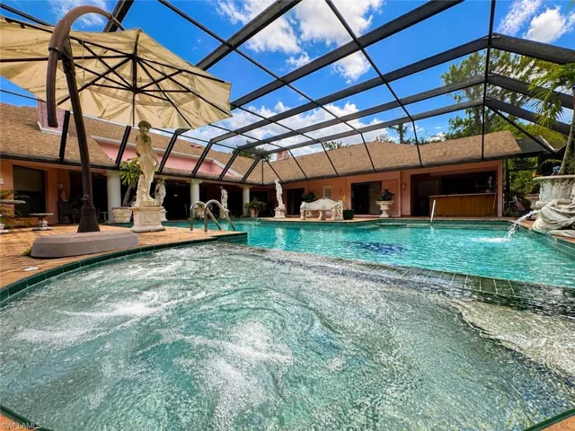 Digitally enhanced, Spa view looking towards he pool.