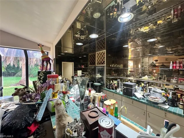 Unedited picture of the full sized wet bar.