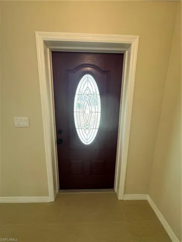 Wooden entry door