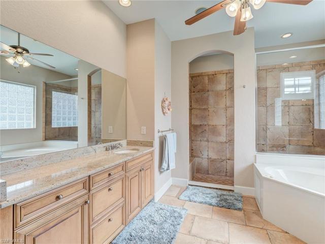 Large walk-in shower entry