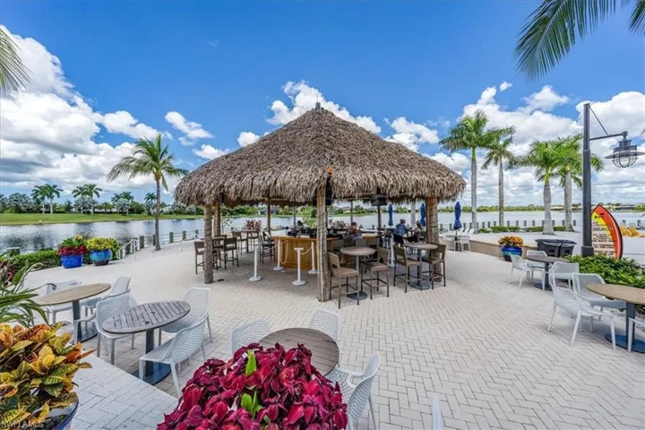 Meet your friends for a drink at the Chickee bar poolside