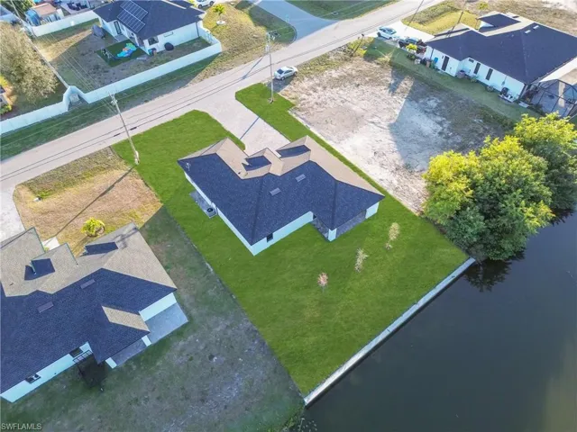 View from above of property