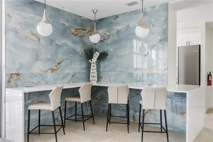 View of dining space