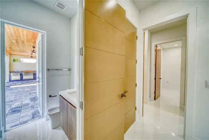 Bathroom featuring tile patterned flooring
