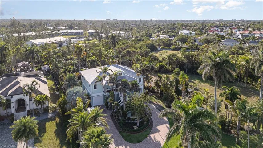 Birds eye view of property