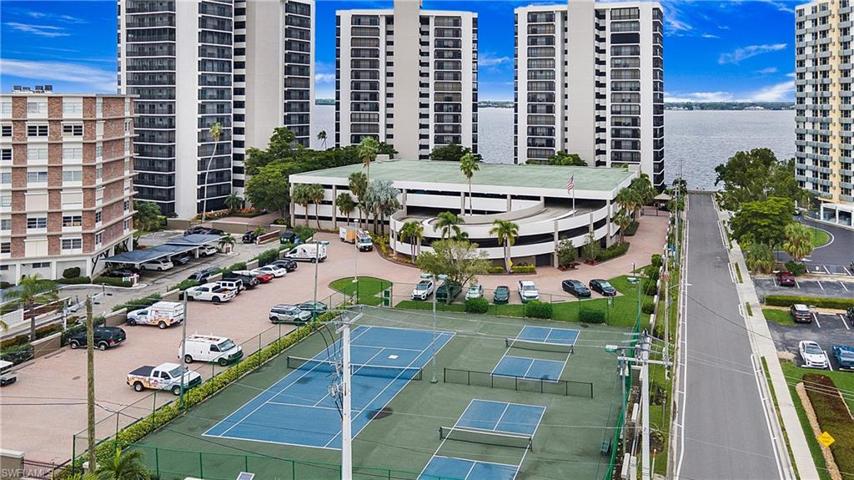 garage, 2 pickleball courts, 1 tennis court