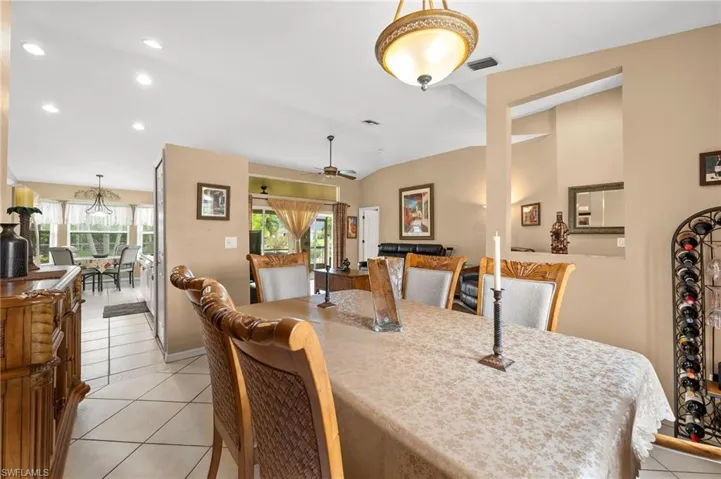 Dining space with a wealth of natural light