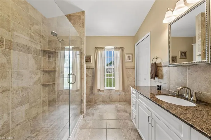 Master Bathroom with big walk-in shower