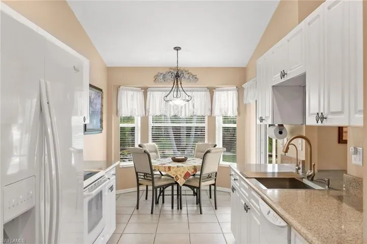 Kitchen with separate sliding door