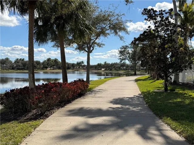View of home's community featuring a water view