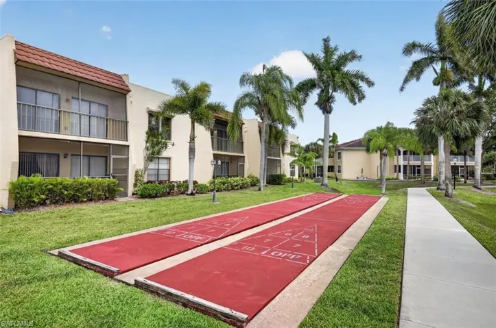 View of community with shuffleboard