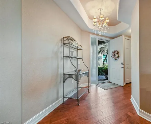 Beautiful wood floors throughout the main living areas