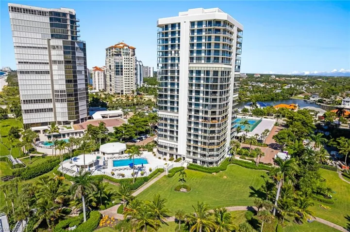 View of Meridian Club from the Beach