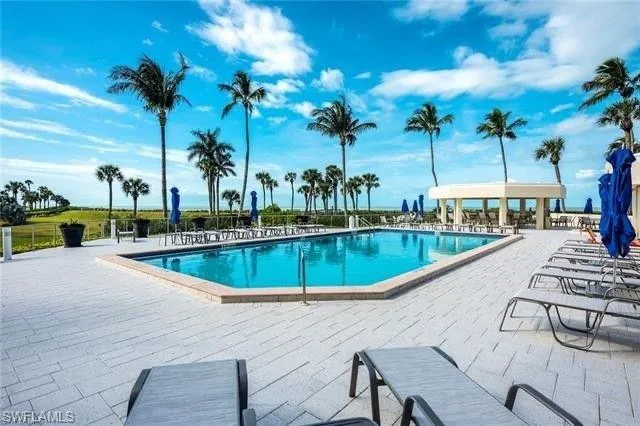 Meridian Club Pool is right on the beach