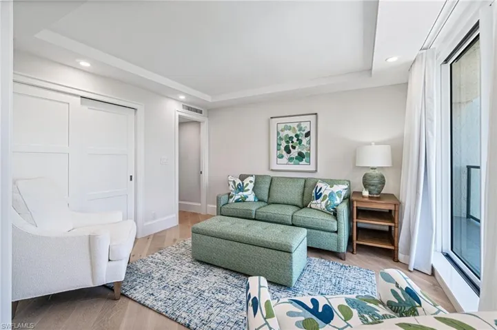 Guest bedroom has a pull out sofa bed and an en-suite bathroom