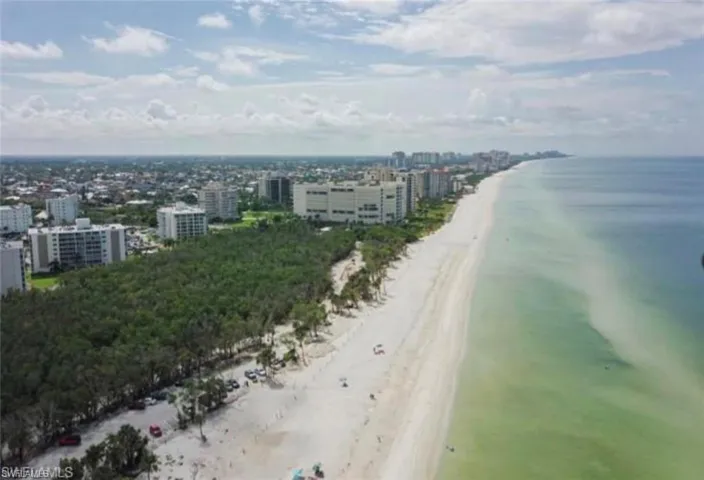 View of urban area featuring unending shoreline