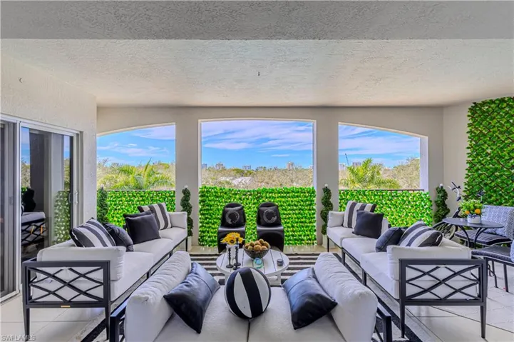View of patio featuring an outdoor living space