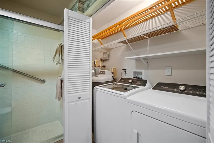 Newer Washer/Dryer with water softener. H/W tank 2021