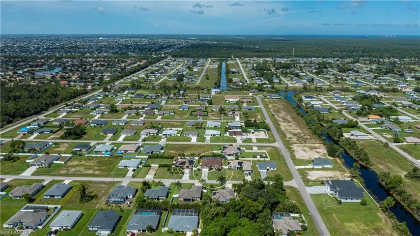 aerial of the neighborhood