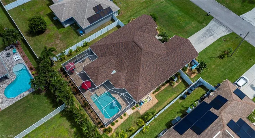 aerial of home