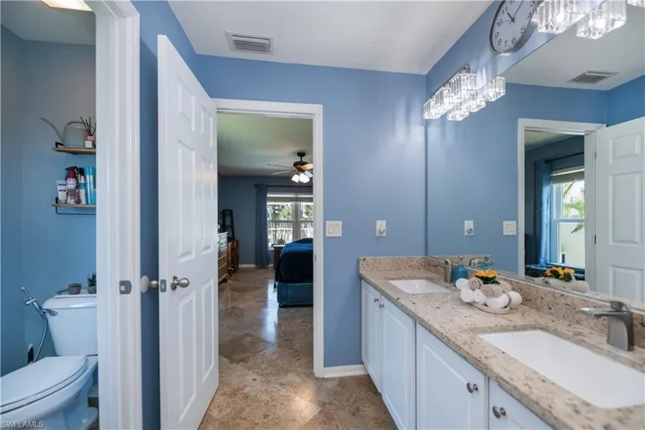 Master bathroom separate shower and soaking tub