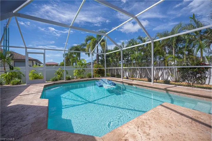 pool looking out to the backyard