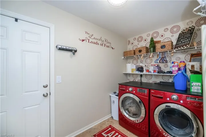 large inside laundry room