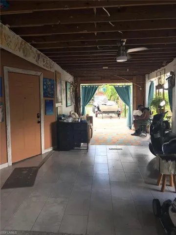 View of patio / terrace featuring ceiling fan