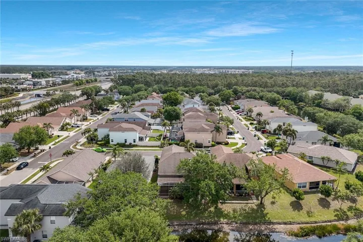 Bird's eye view featuring a residential view