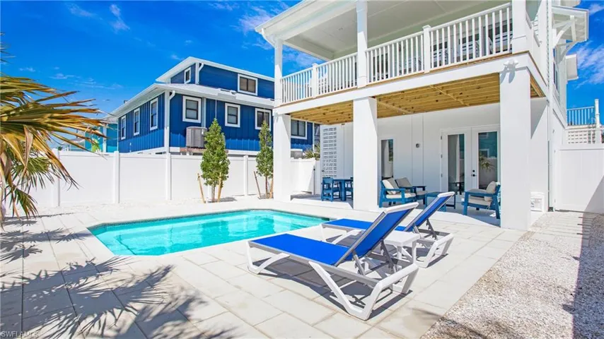 View of pool featuring a patio and a fenced backyard